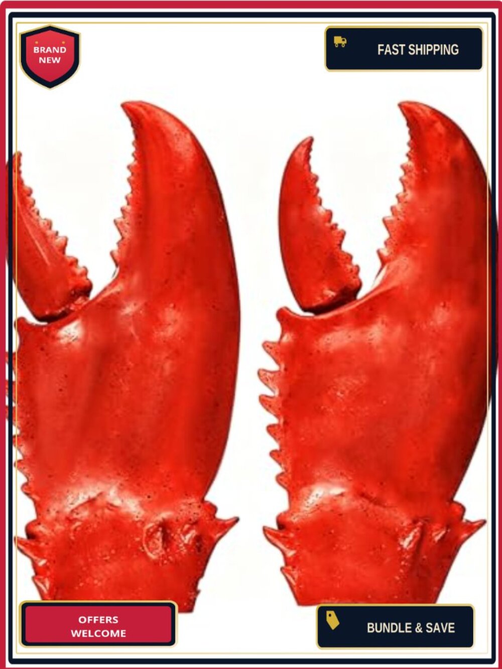 Giant Lobster Crab Claws Gloves Novelty Halloween Cosplay Costume Prop